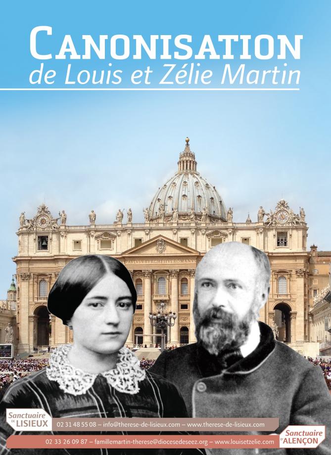 Affiche canonisation epoux martin 2