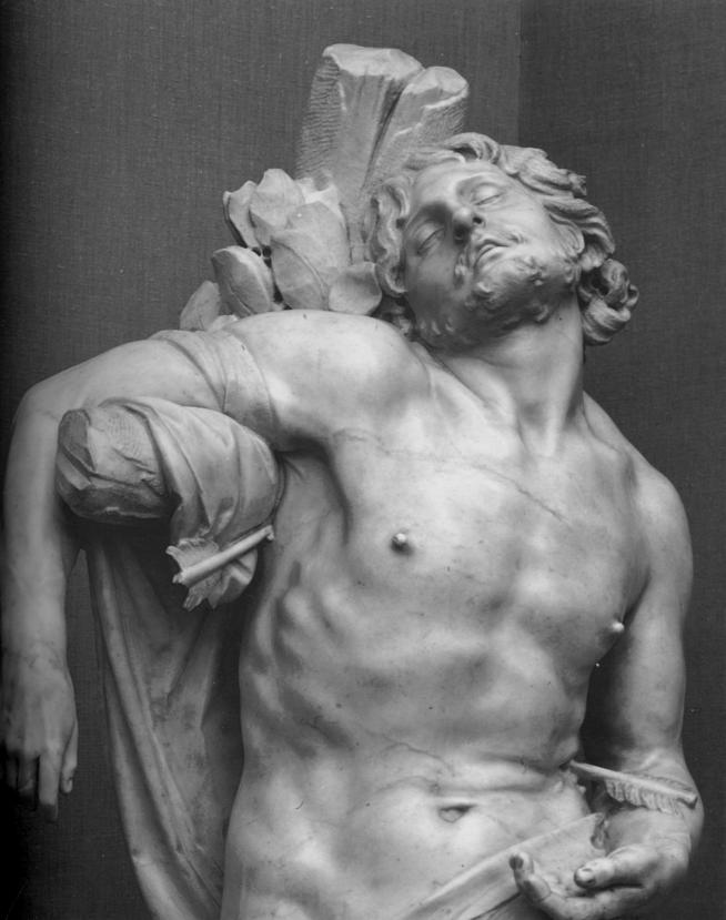 Bernini saint sebastian detail 1