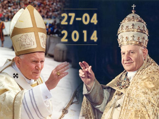 Canonisation jean paul ii et jean xxiii