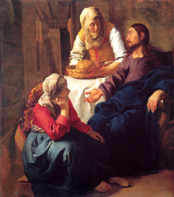 Christ in the house of mary and martha