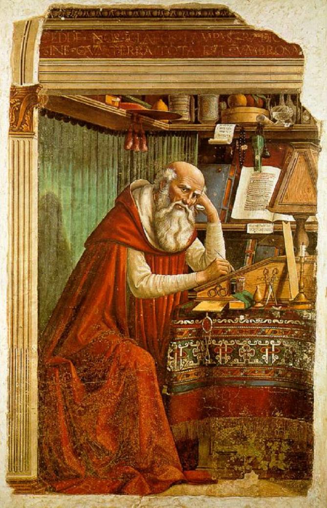 Domenico ghirlandaio st jerome in his study 2