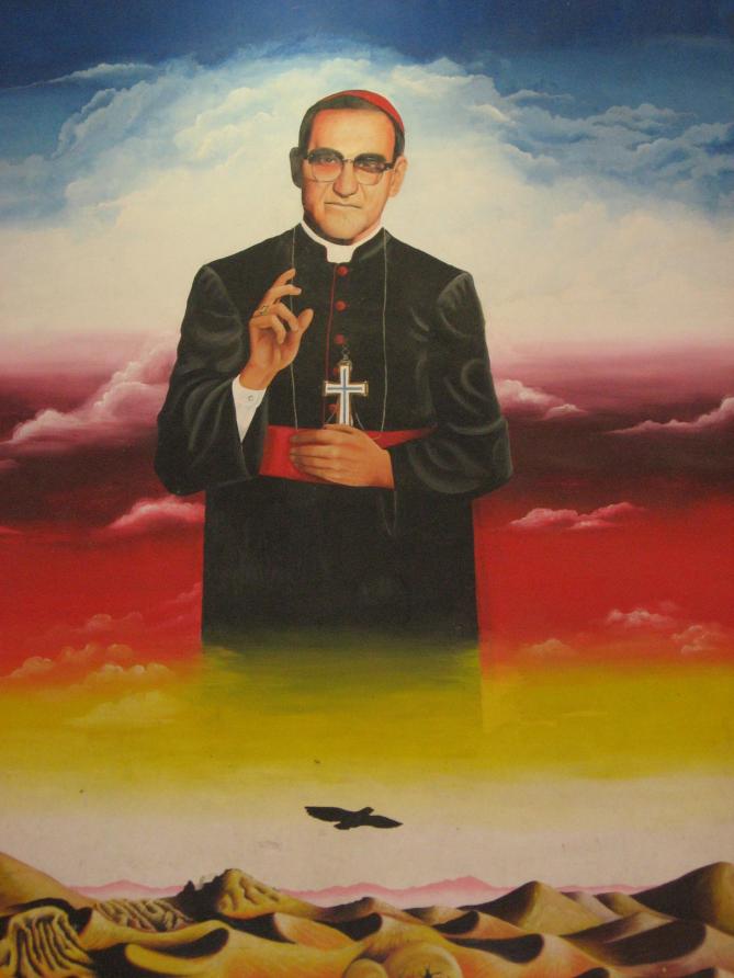 Mural oscar romero ues