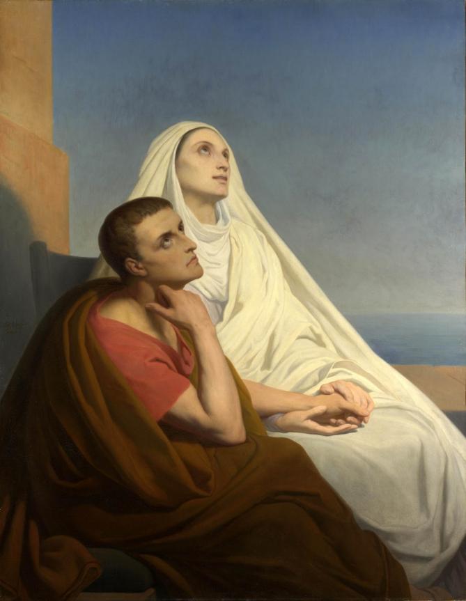 Saint augustine and saint monica