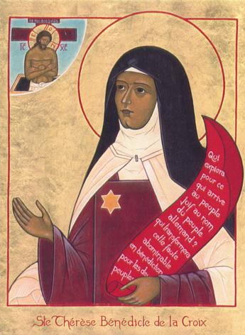 Sainte therese benedicte de la croix edith stein carmelite dechaussee martyre 1