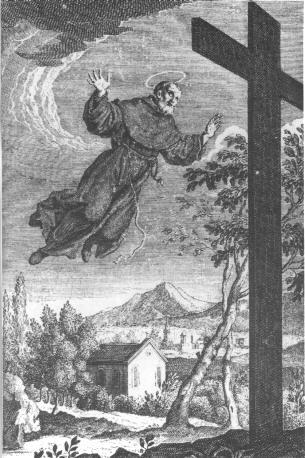 San giuseppe di copertino 18th century engraving 1