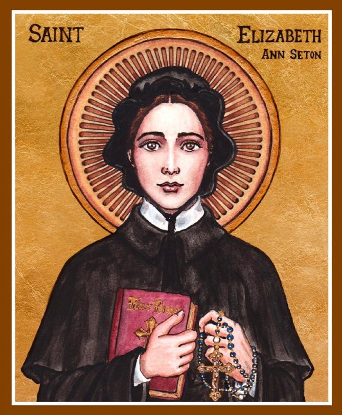 St elizabeth ann seton icon by lordshadowblade d5qe0k1