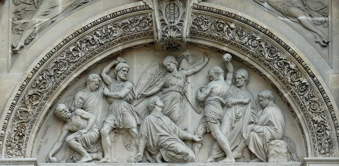 Stoning st stephen saint etienne du mont